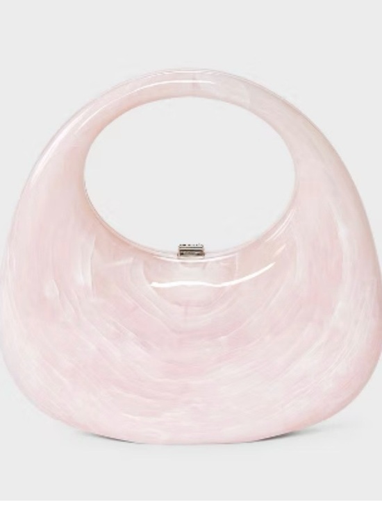 Handbags - Pink Lucite Top-Handle Women’s Bag